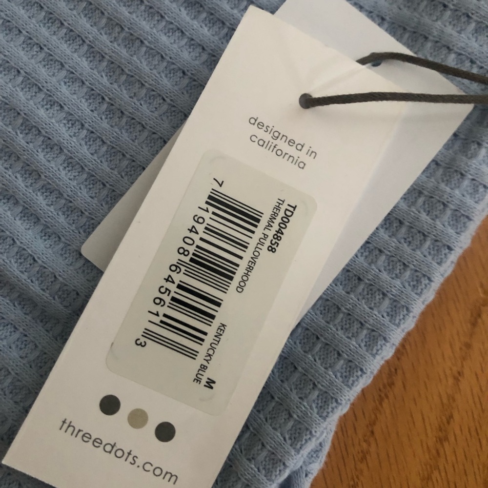 NWT Three dots thermal hoodie - Picture 3 of 5
